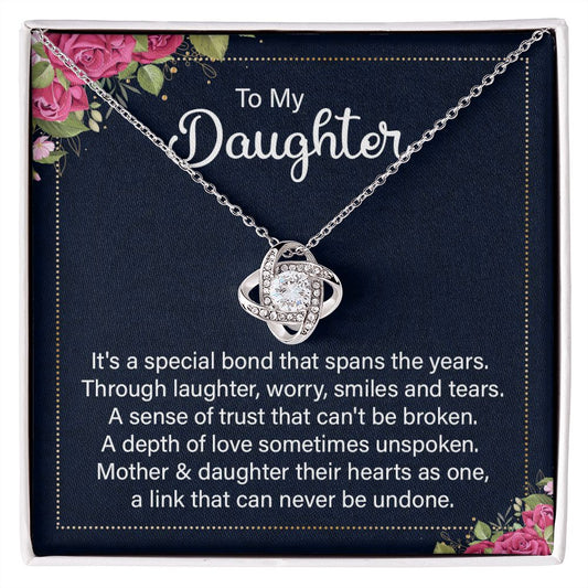 Necklace For My Daughter Mother and Daughter Their Hearts As One