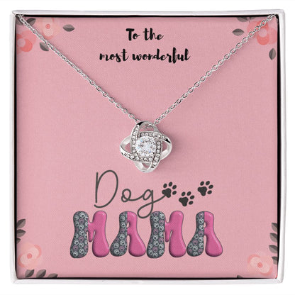 Love Knot Necklace For Dog Mama