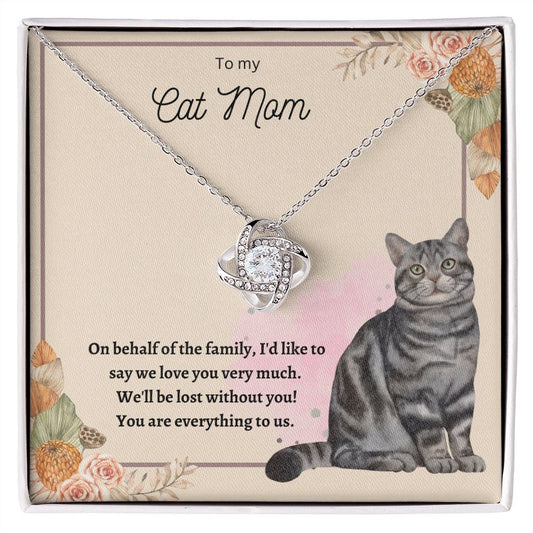 Love Knot Necklace For Cat Mom 03