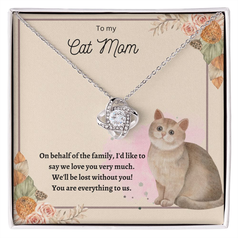 Love Knot Necklace For Cat Mom