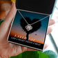 I Need You Like A Heart Needs A Beat Love Knot Necklace