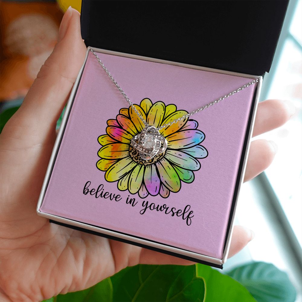 Believe in Yourself Love Knot Necklace