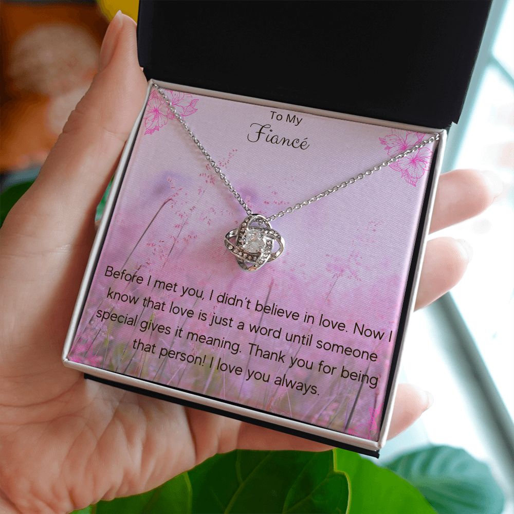 Love Knot Necklace For Fiancé