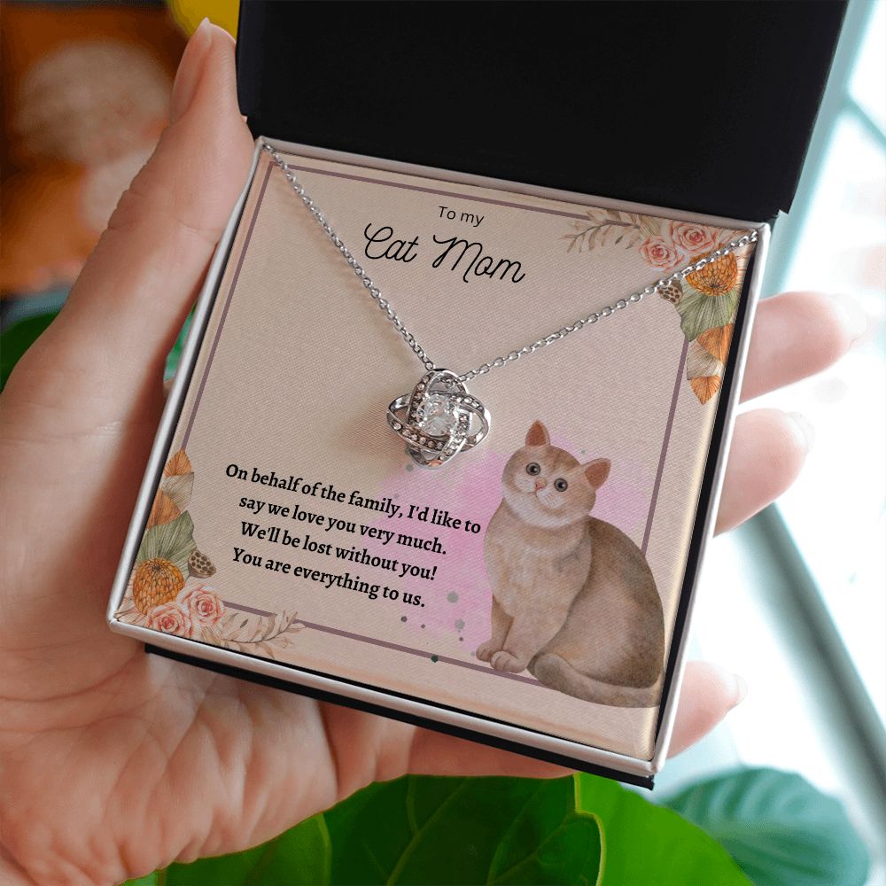 Love Knot Necklace For Cat Mom