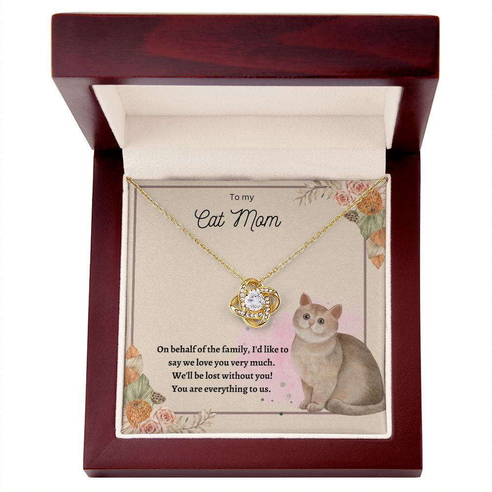 Love Knot Necklace For Cat Mom