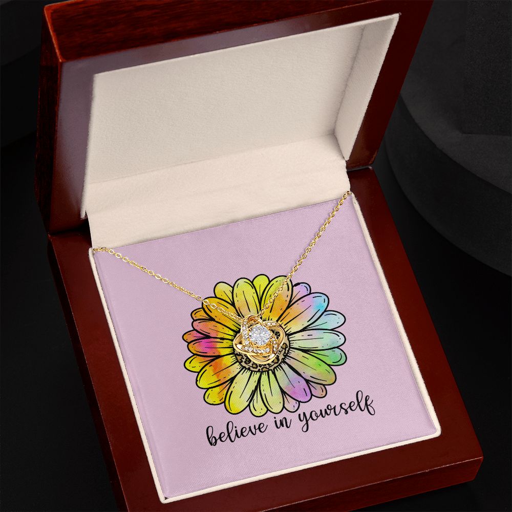 Believe in Yourself Love Knot Necklace