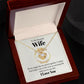 To My Beautiful Wife I love You Message Card Necklace