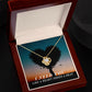 I Need You Like A Heart Needs A Beat Love Knot Necklace