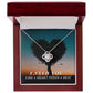 I Need You Like A Heart Needs A Beat Love Knot Necklace
