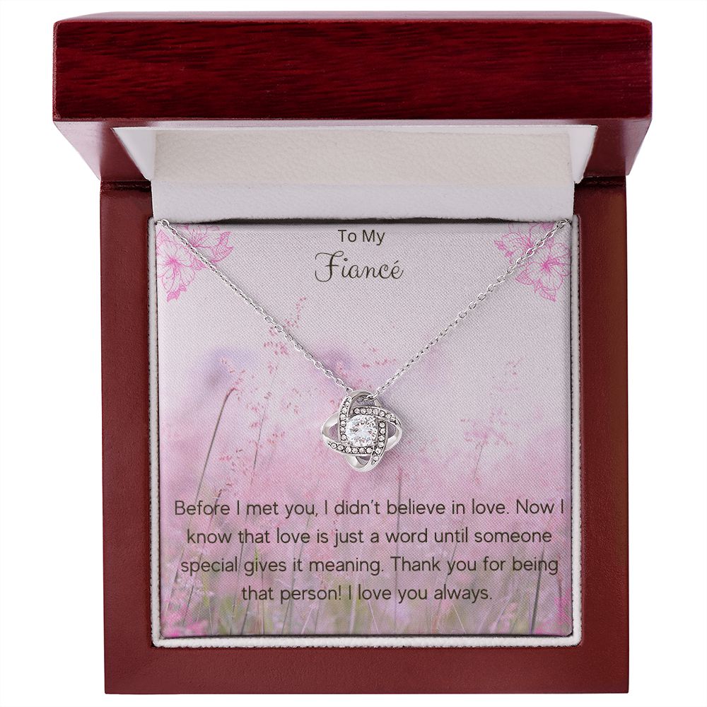 Love Knot Necklace For Fiancé