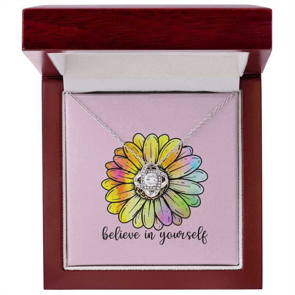 Believe in Yourself Love Knot Necklace