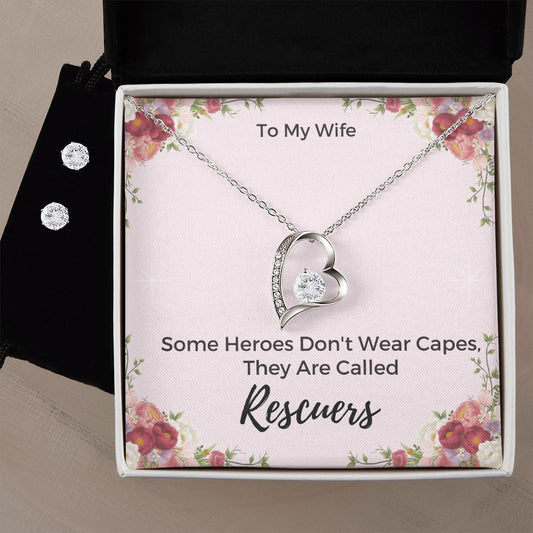 Forever Love Necklace and matching Earring Set