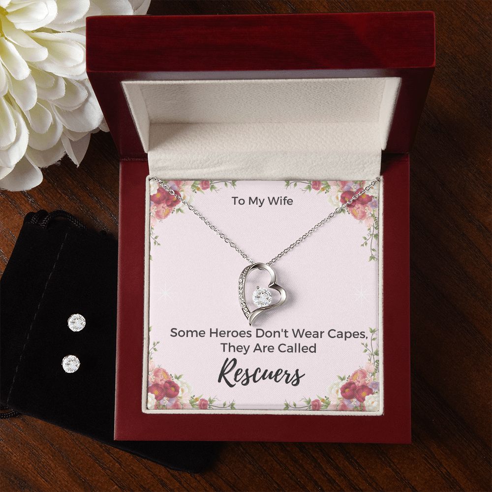Forever Love Necklace and matching Earring Set