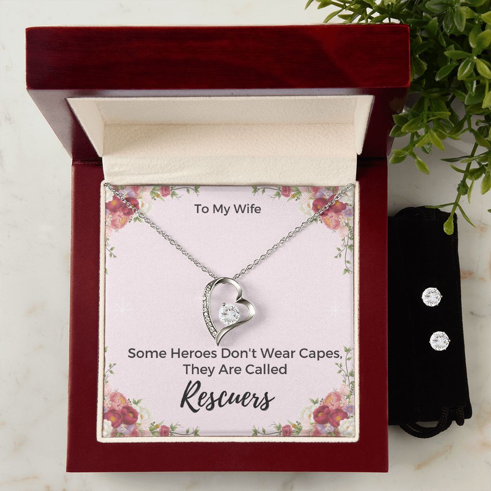 Forever Love Necklace and matching Earring Set