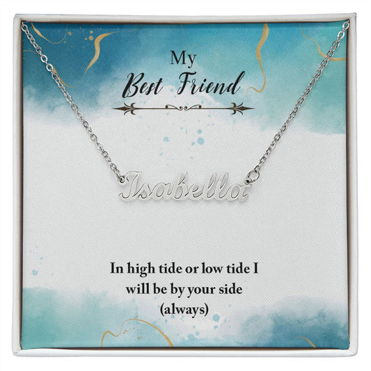 Custom Name Necklace For Best Friend