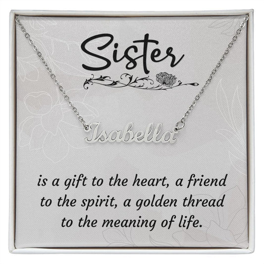 Custom Name Necklace - Sister