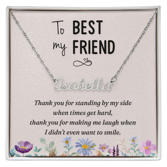 Custom Name Necklace - To My Best Friend