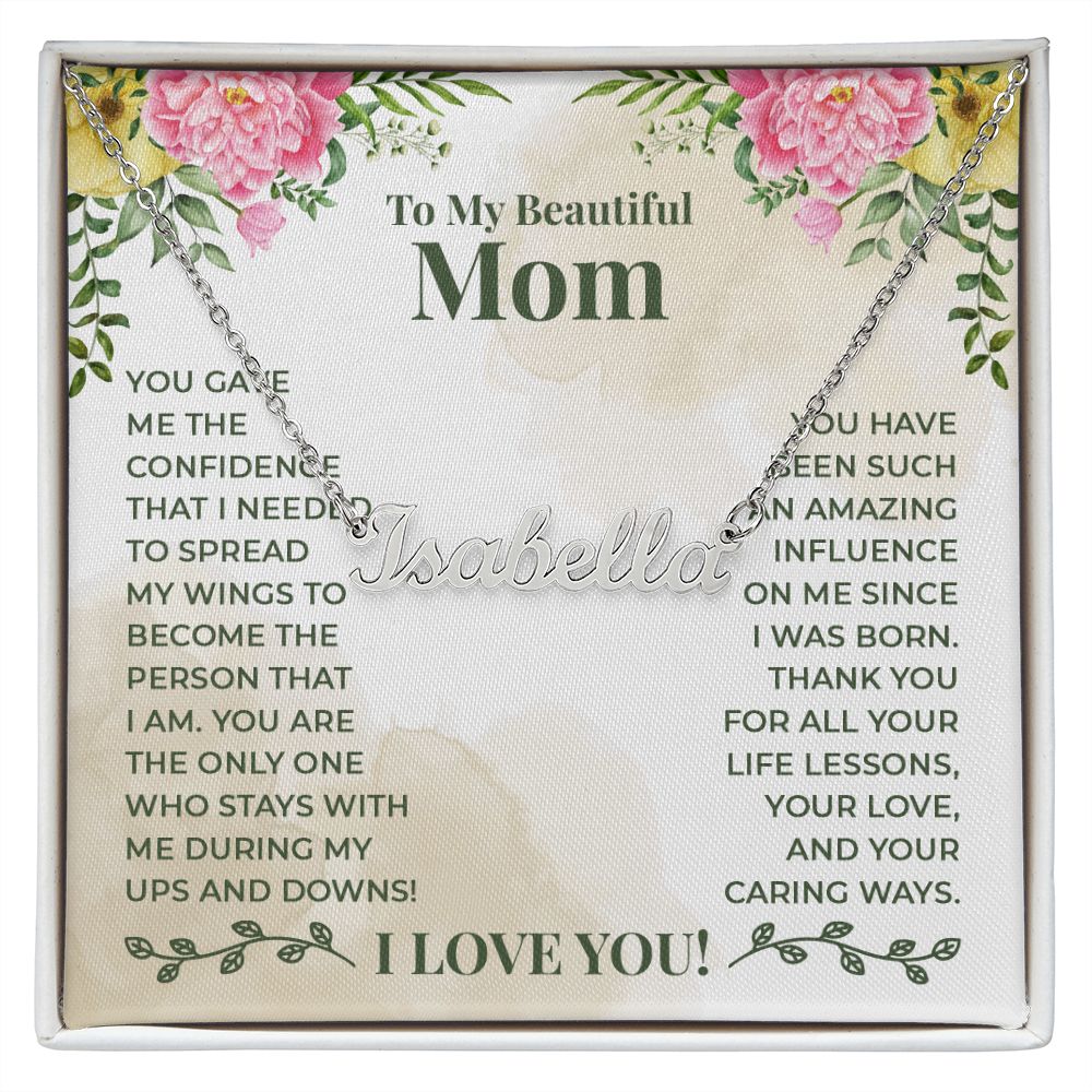 Custom Name Necklace For Mom