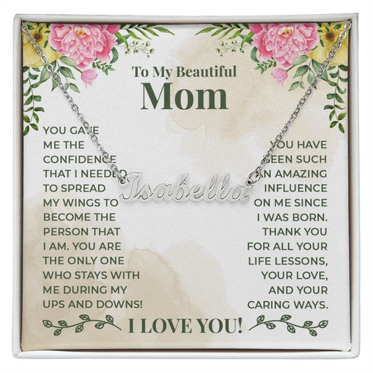 Custom Name Necklace For Mom