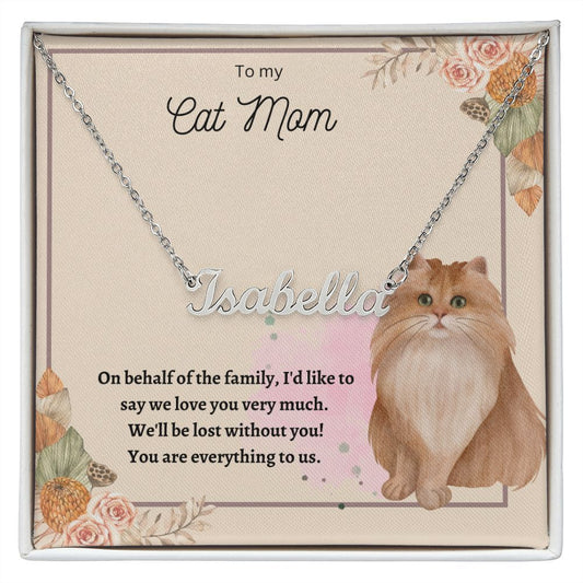 Custom Name Necklace For Cat Mom 02