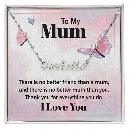 Custom Name Necklace To My Mum