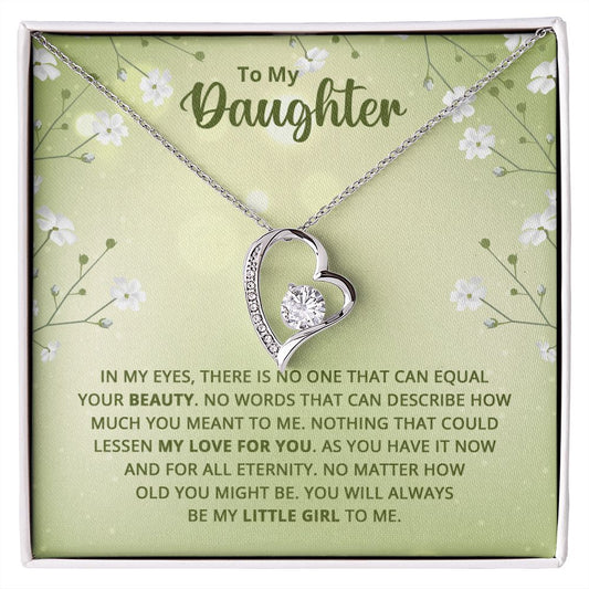 Necklace For Daughter In My Eyes There Is No One That Can Equal Your Beauty