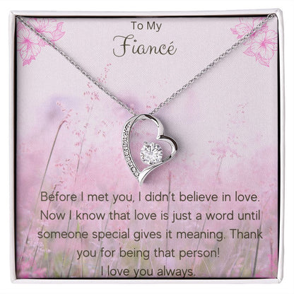 Forever Love Necklace To My Fiancé
