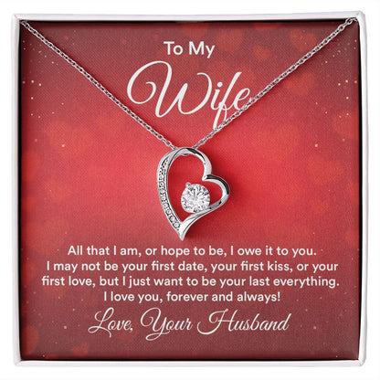 Forever Love Necklace To My Wife