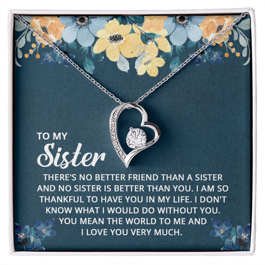 Necklace For Sister There's No Better Friend Than A Sister