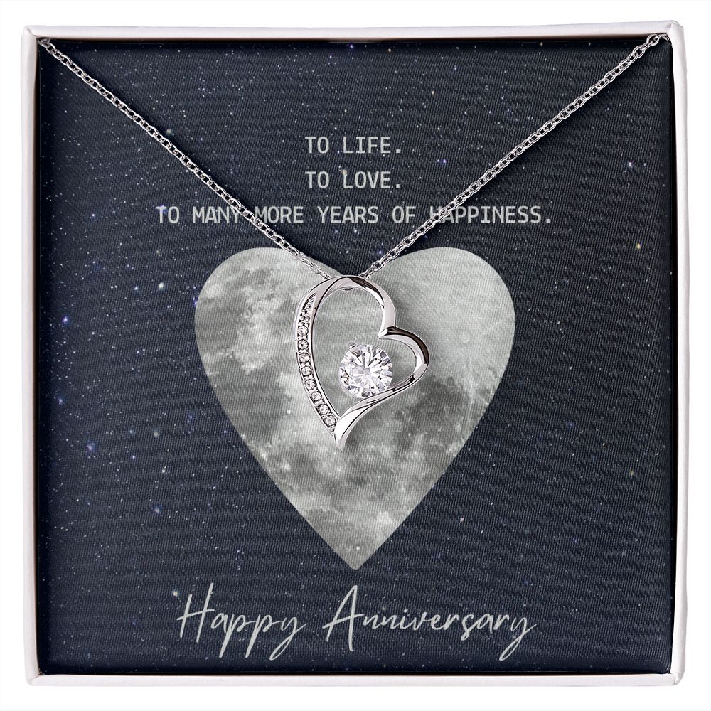 To Life To Love Message Jewelry Card Necklace
