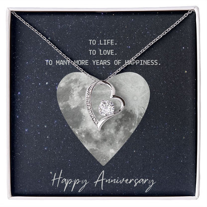 To Life To Love Message Jewelry Card Necklace