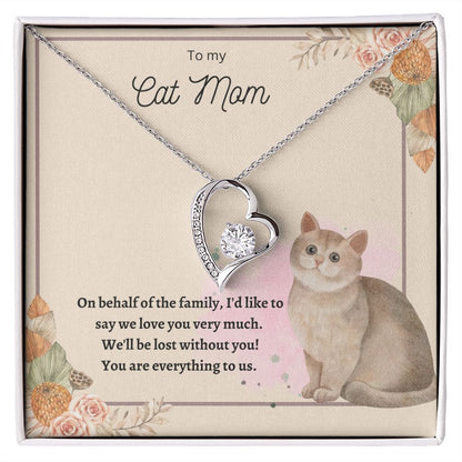 Forever Love Necklace For Cat Mom 01