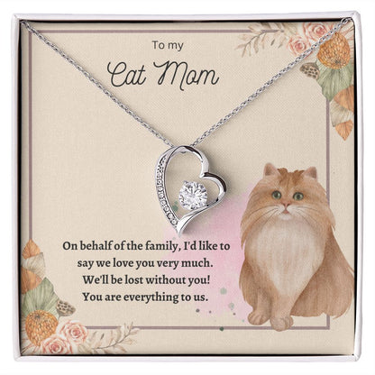 Forever Love Necklace Cat Mom 02