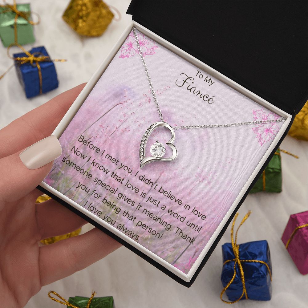 Forever Love Necklace To My Fiancé