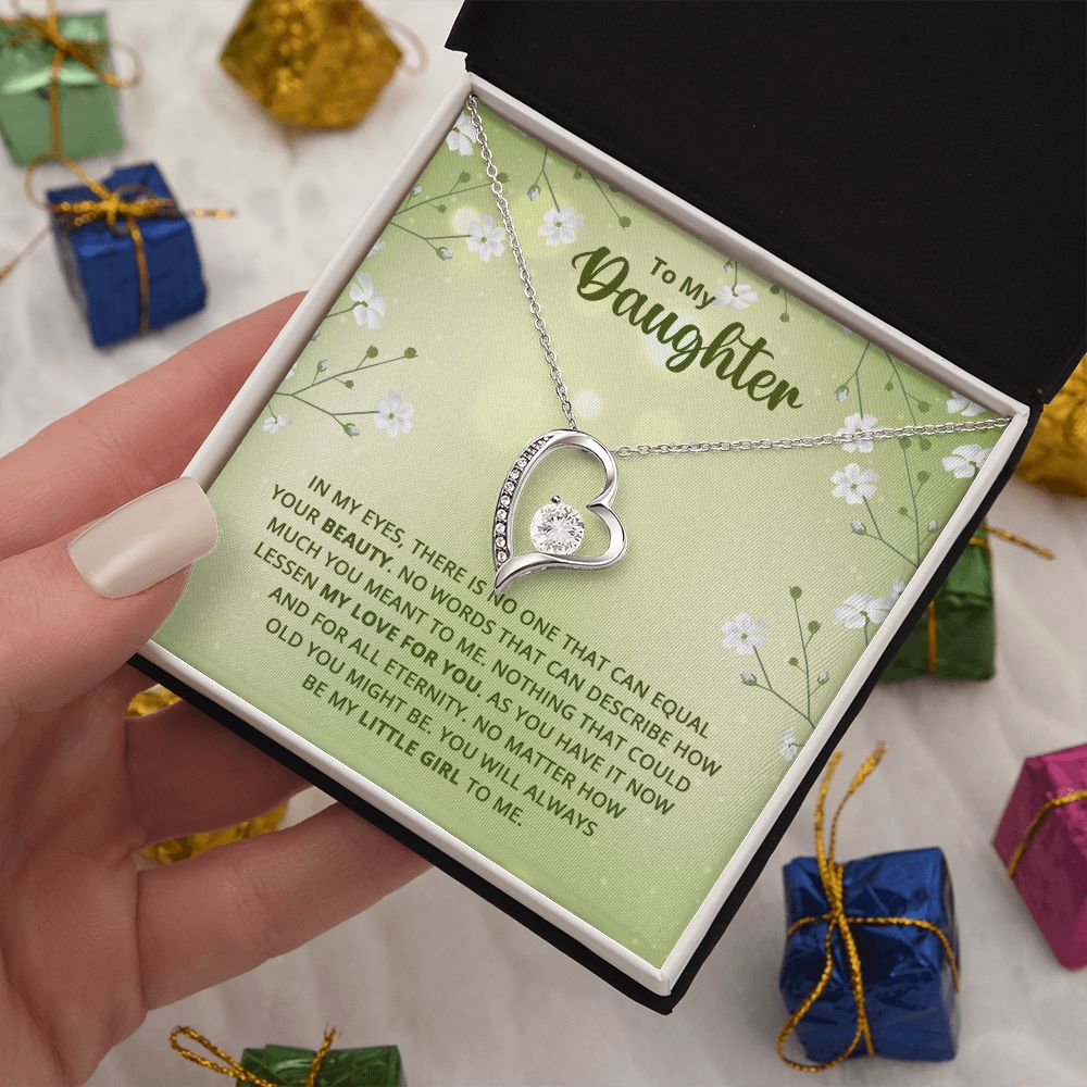 Necklace For Daughter In My Eyes There Is No One That Can Equal Your Beauty