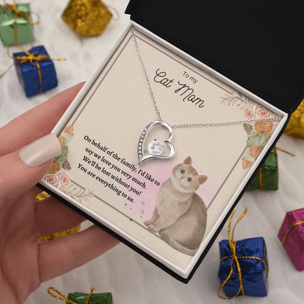Forever Love Necklace For Cat Mom 01