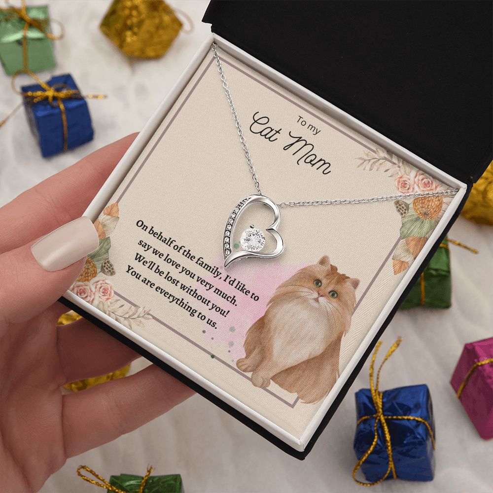 Forever Love Necklace Cat Mom 02