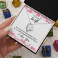 Forever Love Necklace To Wife Message Card