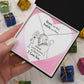 Roses are Red Violets Are Blue Message Card Necklace for Love