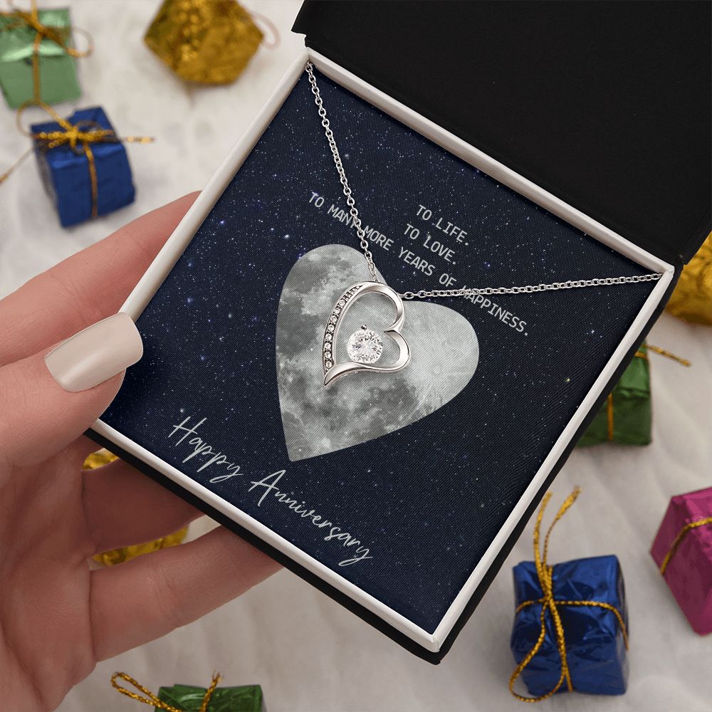 To Life To Love Message Jewelry Card Necklace