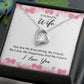 Forever Love Necklace To Wife Message Card