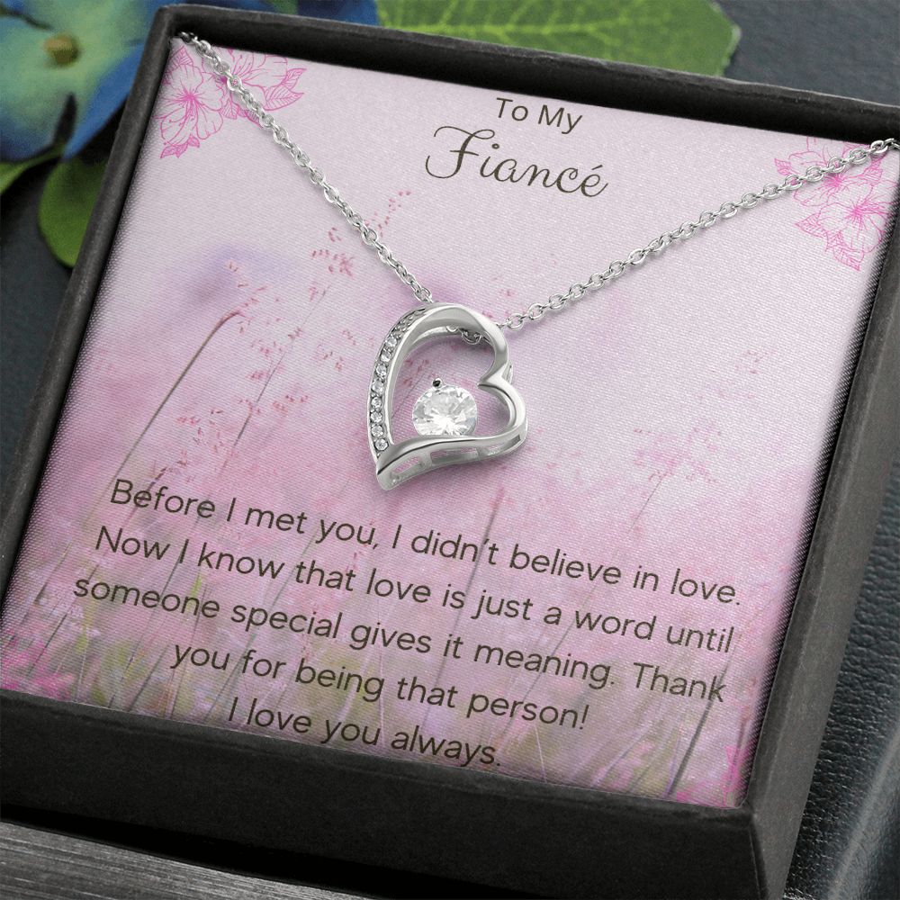 Forever Love Necklace To My Fiancé