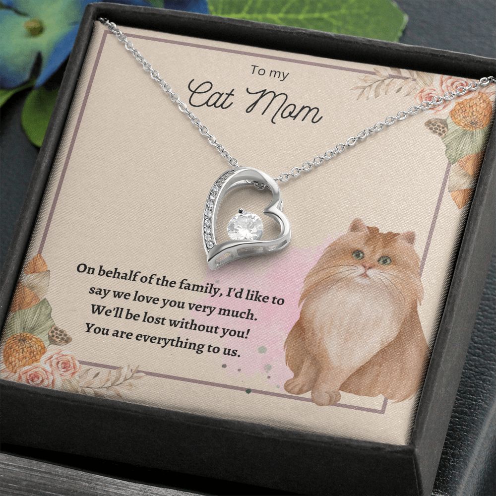 Forever Love Necklace Cat Mom 02