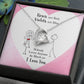 Roses are Red Violets Are Blue Message Card Necklace for Love