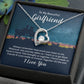 To My Beautiful Girlfriend Forever Love Message Card Necklace