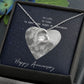 To Life To Love Message Jewelry Card Necklace