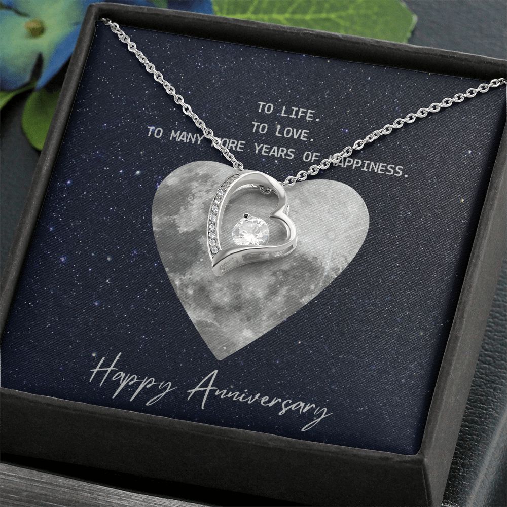 To Life To Love Message Jewelry Card Necklace