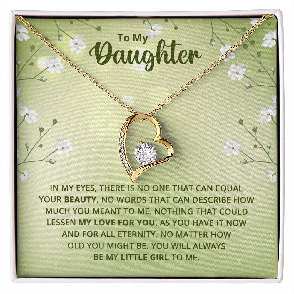 Necklace For Daughter In My Eyes There Is No One That Can Equal Your Beauty