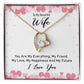 Forever Love Necklace To Wife Message Card