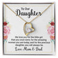 Forever Love Necklace To Our Daughter From Mom and Dad
